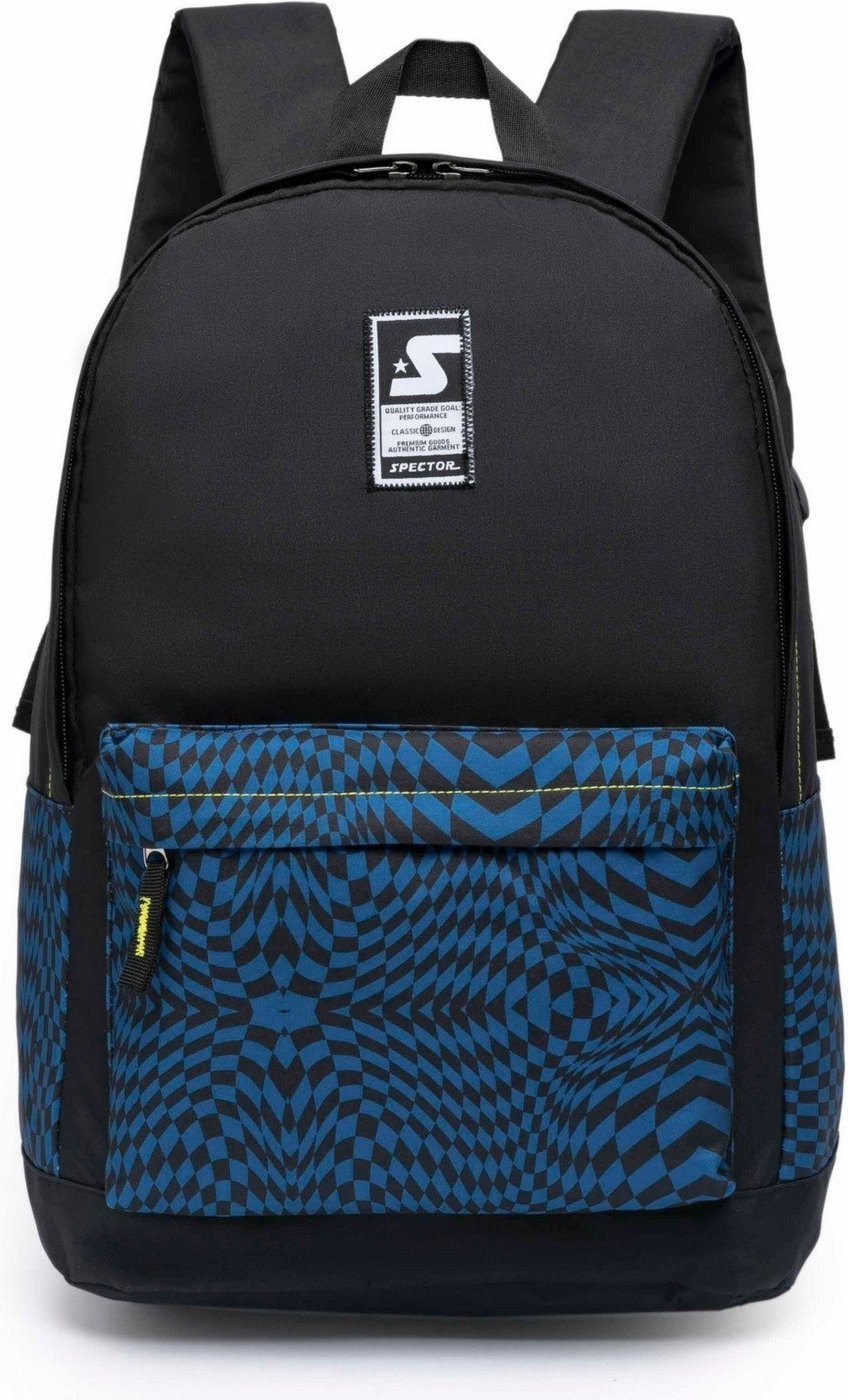 Imagem principal Infantil - Mochila Bolsa Spector Escolar Masculina Espaçosa Reforçada Passeio Casual preto Spector preto