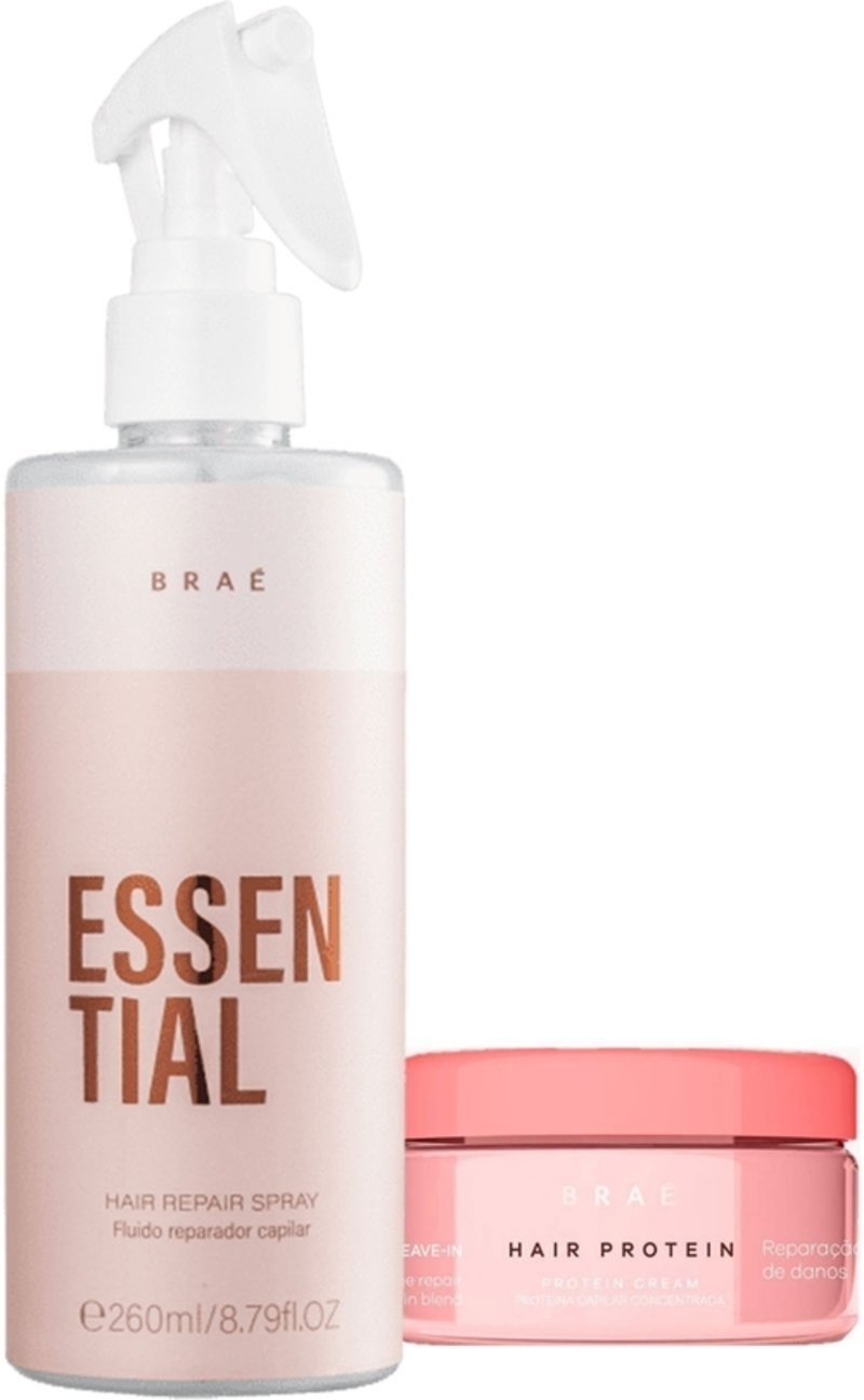 Imagem principal Kit Braé Hair Proteín e Essential Hair Spray (2 produtos) multicolorido BRAÉ multicolorido