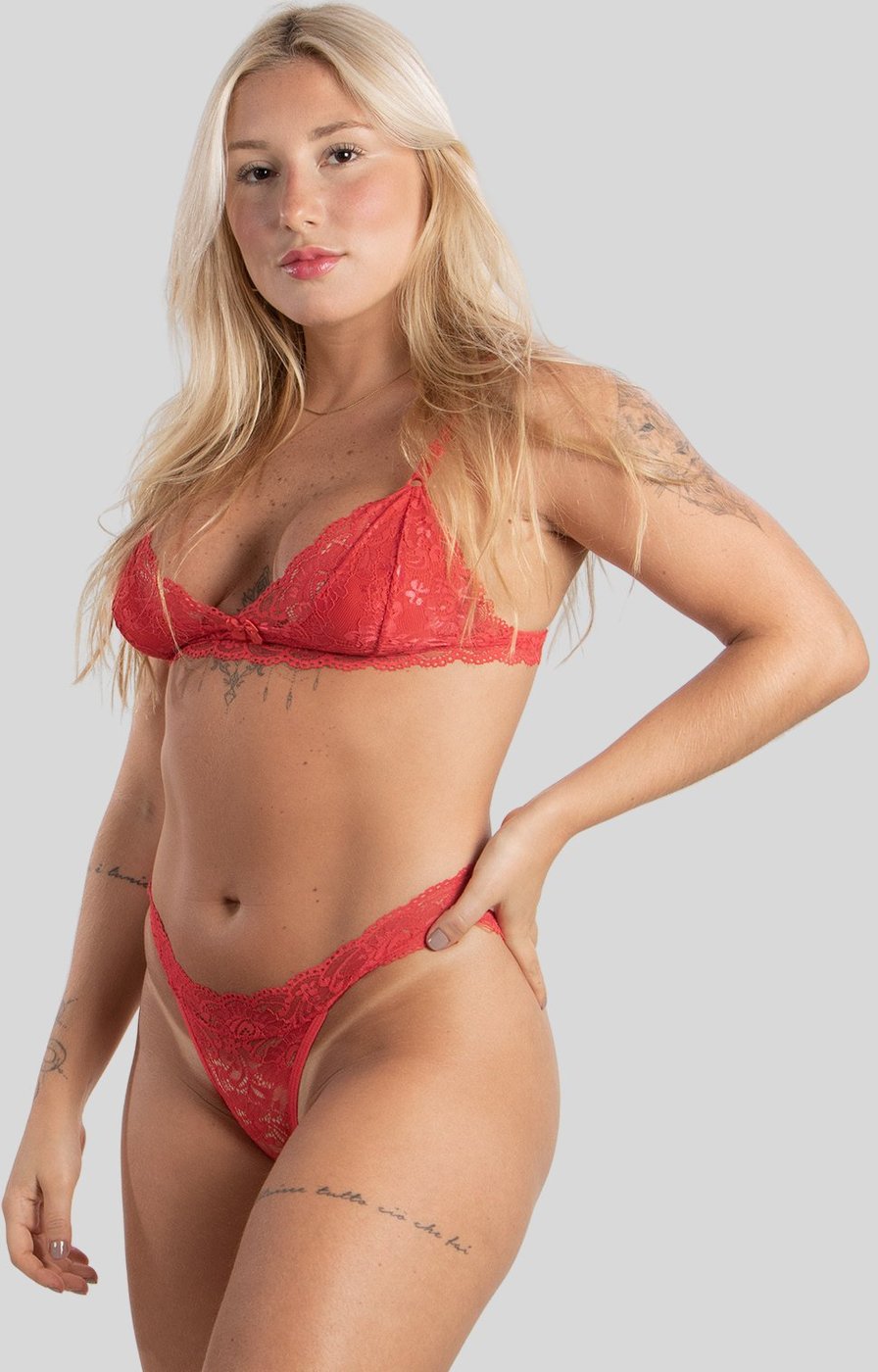 Imagem principal Conjunto Lingerie de Renda Diluxo Dida vermelho Diluxo vermelho