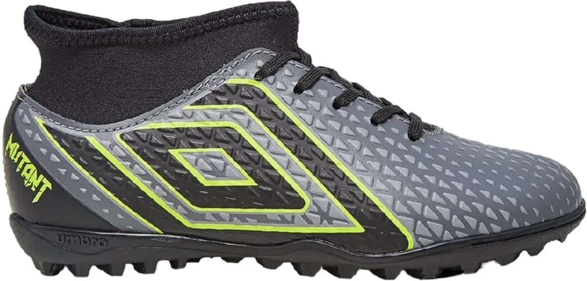 Imagem principal Chuteira Society Umbro Mutant Jr - Grafite/Preto/Verde cinza verde Umbro cinza verde