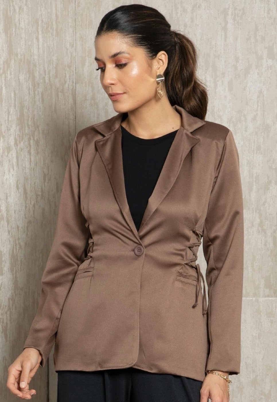 Blazer Com Amarração Lateral