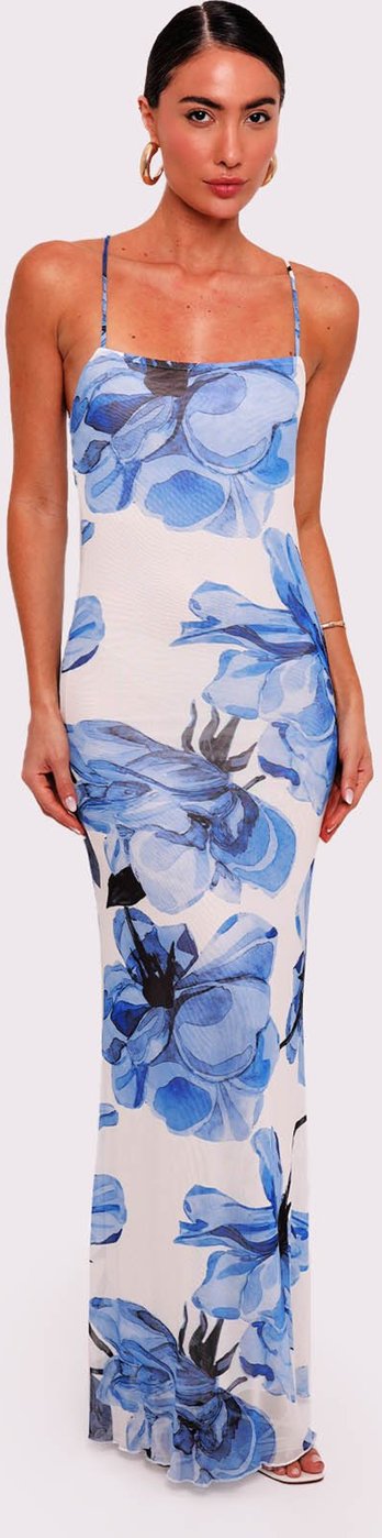 vestido longo blue moon off white Mundo Lolita