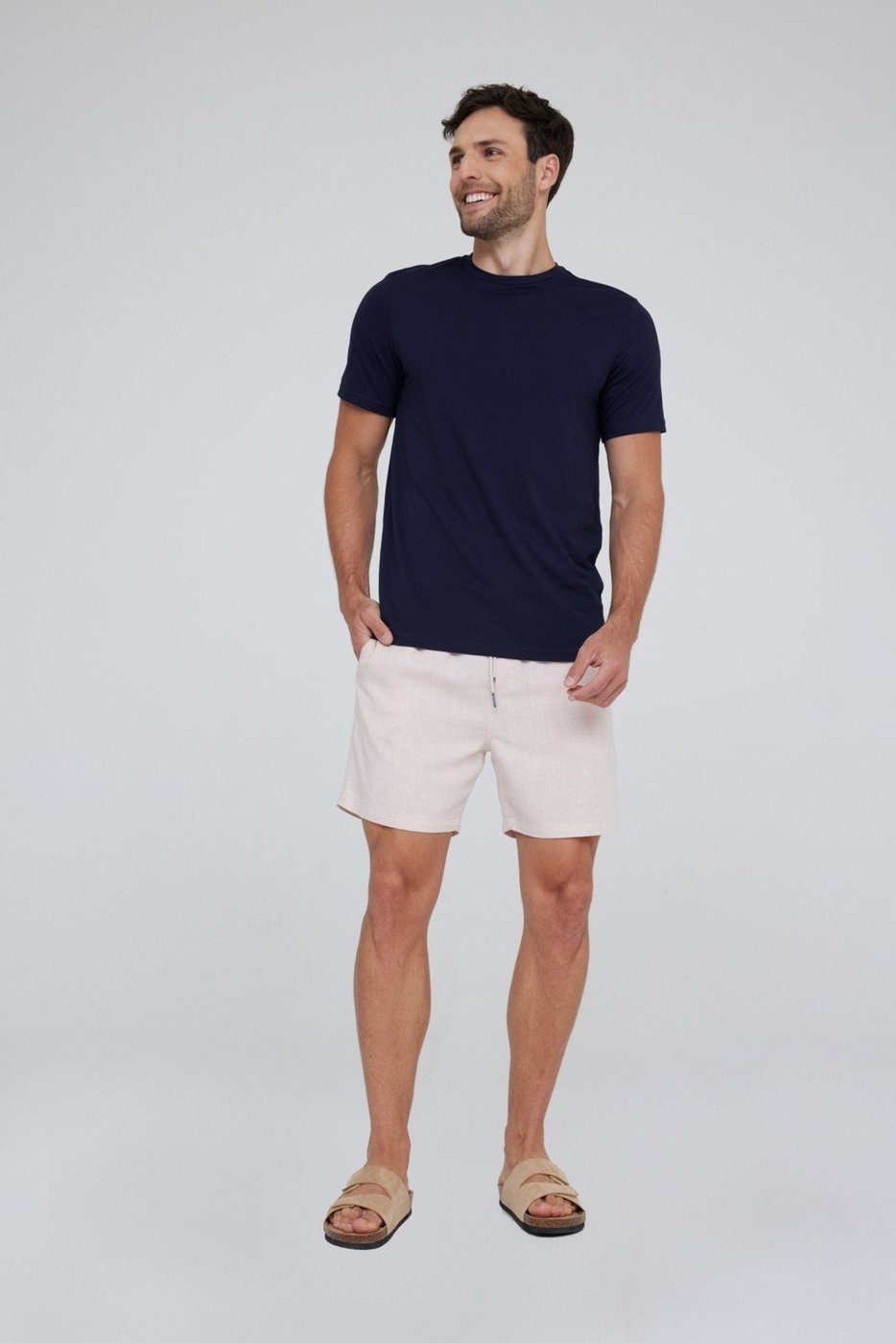 Imagem principal Bermuda Sarja Traymon Cós Elástico Mescla laranja Traymon laranja