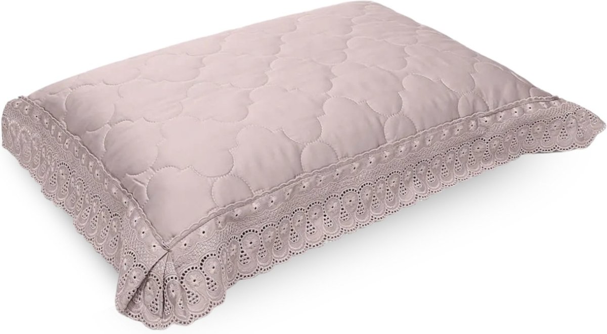 Imagem principal Porta Travesseiro 300 Fios Buettner Renda Renascença cinza Buettner cinza