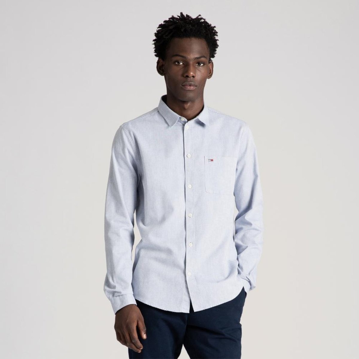 Imagem principal Camisa Clássica De Oxford Tommy Jeans-EEG azul marinho Tommy Jeans azul marinho