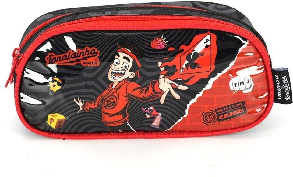 Imagem principal Infantil - Estojo Duplo Médio Enaldinho Vai com Tudo Up4you Luxcel vermelho Luxcel vermelho