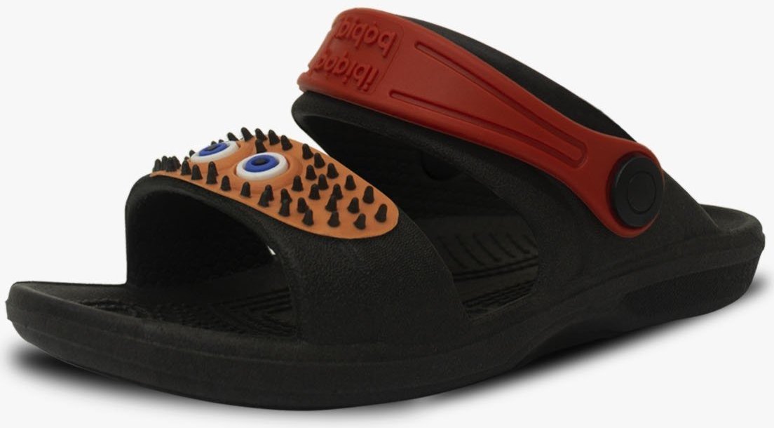 Imagem principal Infantil - Sandalia Papete Masculino Pópidi Menino Babuche Monstrinho com preto/vermelho Pópidí preto/vermelho