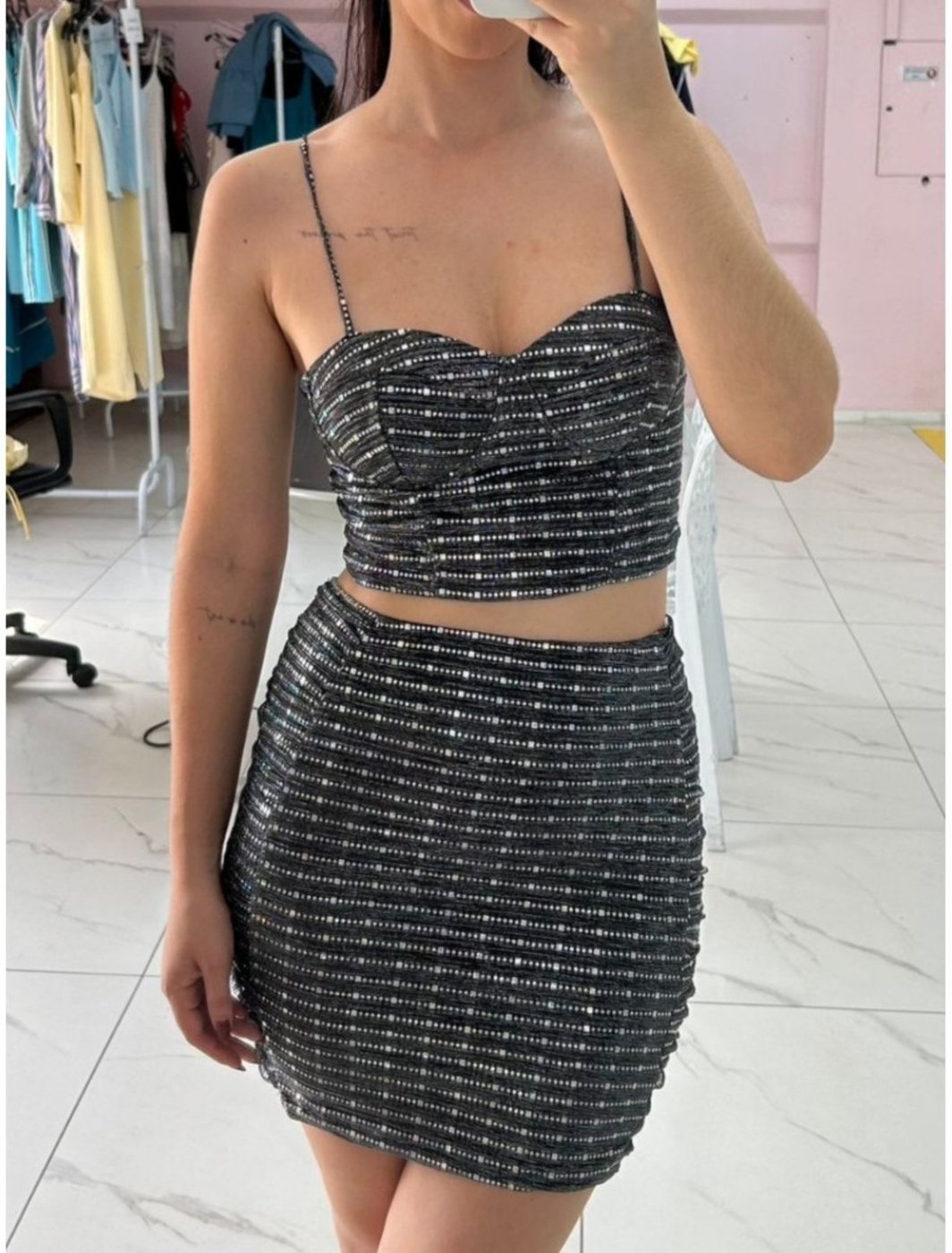 Sawary Fashion Saia Curta Lume