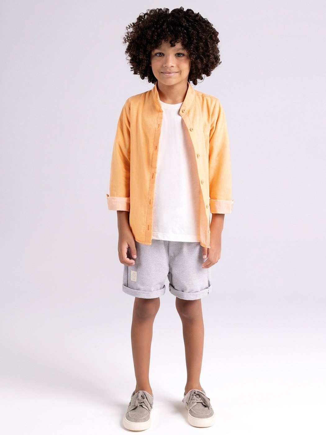 Imagem principal Infantil - Camisa Menino Bugbee Sarjada laranja Bugbee laranja