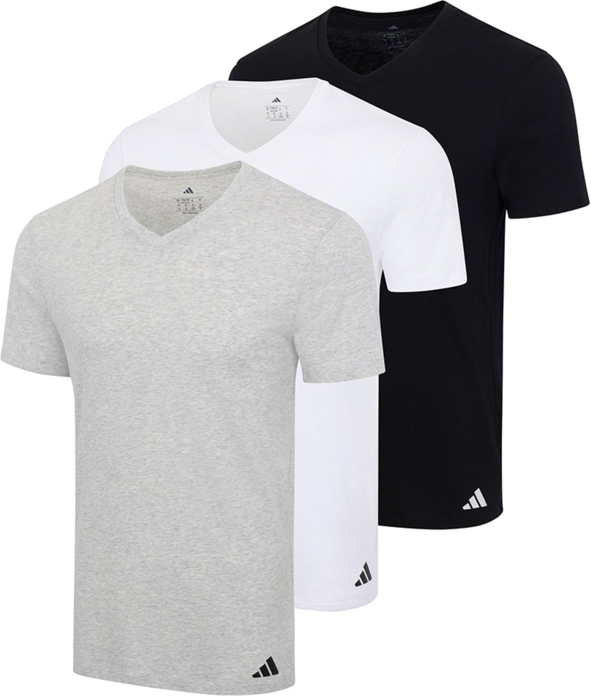 Kit com 3 Camisetas Gola V