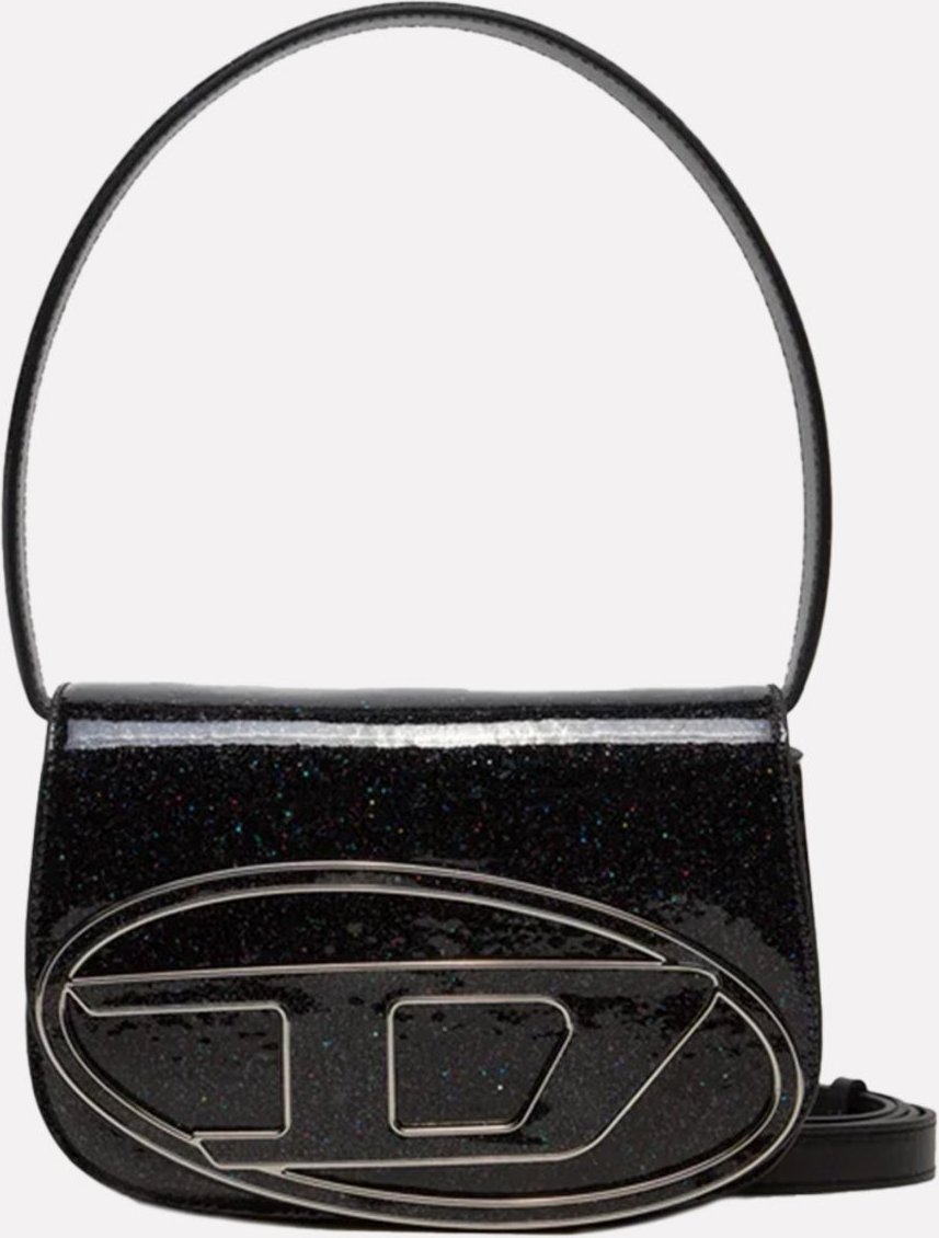 Imagem principal Bolsa Diesel 1DR Shoulder Bag X08396 Preta Glitter Multicolor preto multicolor Diesel preto multicolor