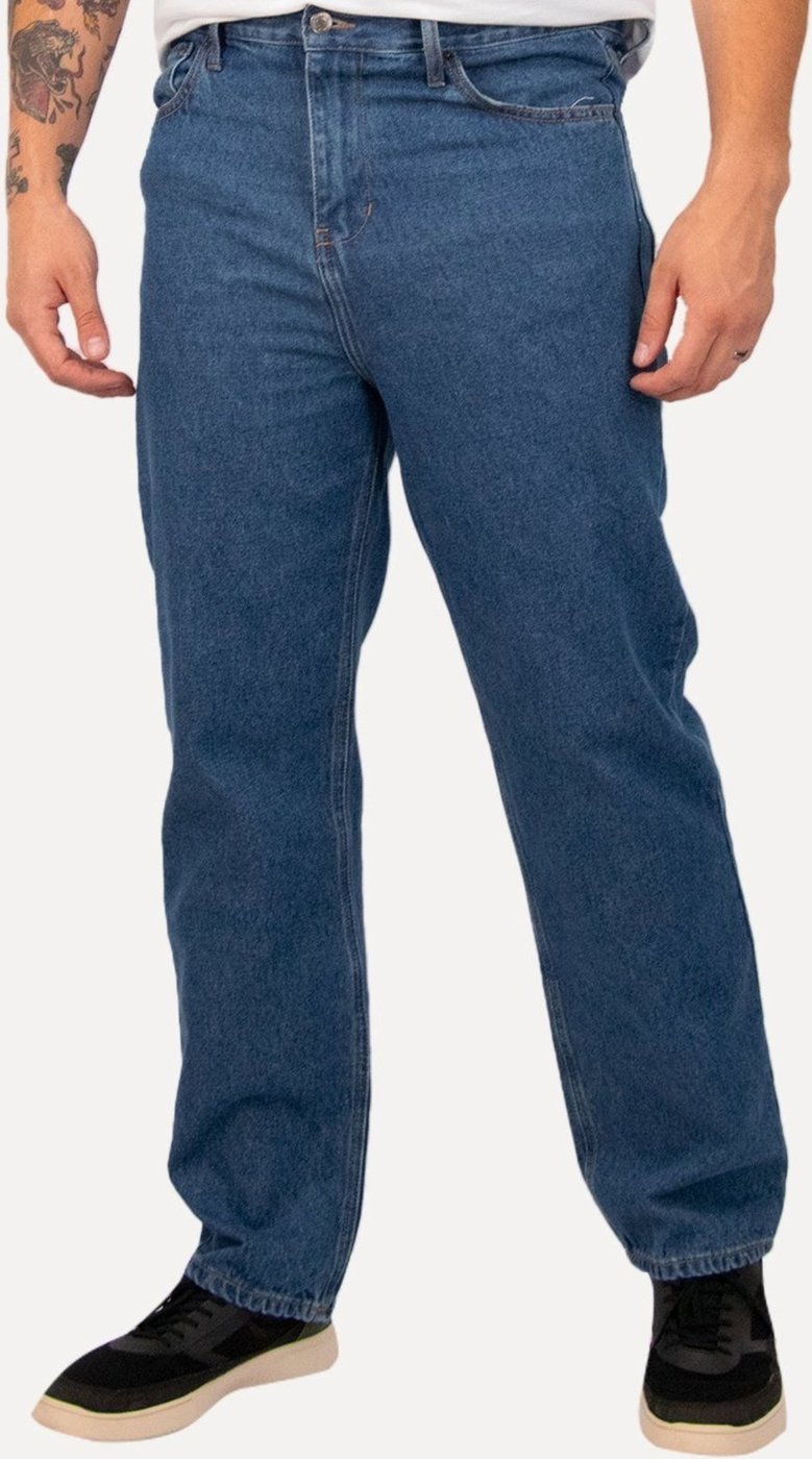 Calça Tommy Jeans Masculina Skater Jean Denim Azul Médio