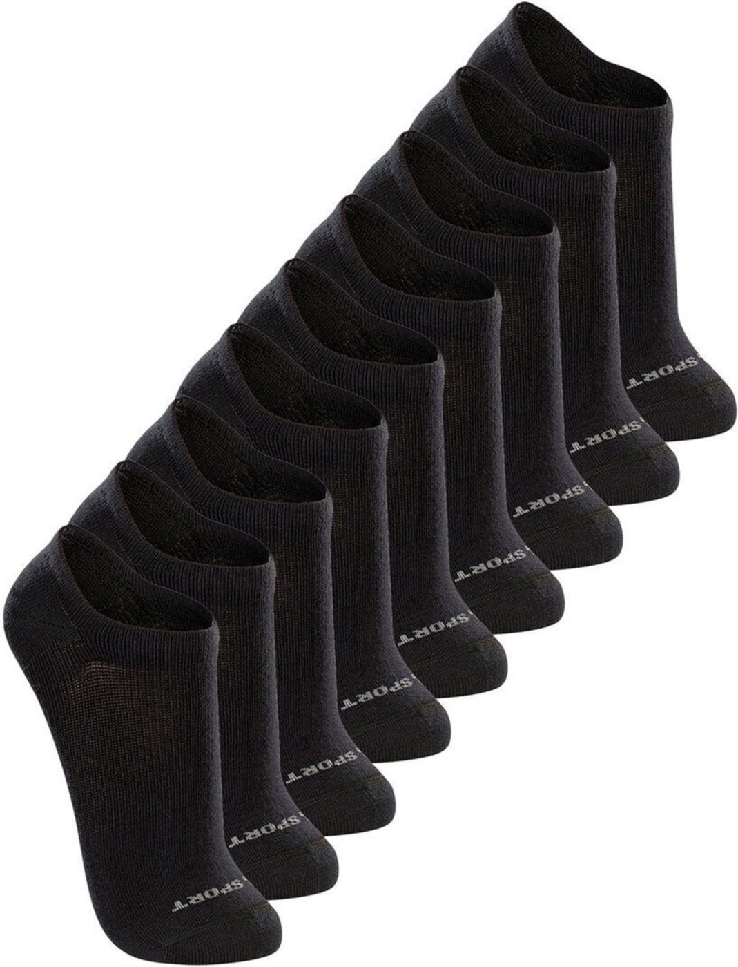 Kit com 9 Meias Esportiva Invisível Lupo