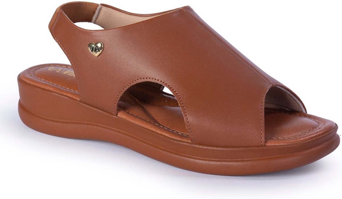 Imagem principal Sandália Feminina Anatômica Ortopédica Plataforma Leve Confortável Via Angel 9601. preto VIA ANGEL preto