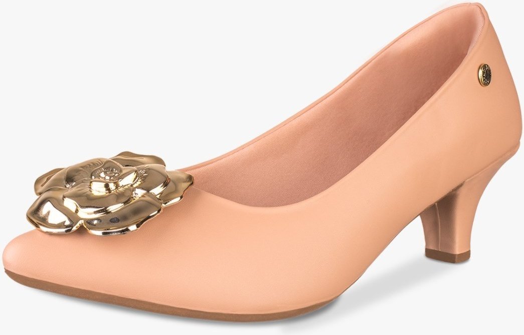 Imagem principal Scarpin Feminino Salto Baixo Fino Sapato Boneca Salto Alto Mary Jane Luxo Flor TAKATA BY RAFAEL TAKATA nude TAKATA BY RAFAEL TAKATA nude