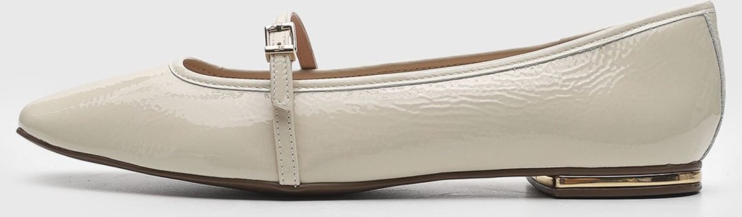 Imagem principal Sapatilha Feminina Jorge Bischoff Mary Jane Verniz Off-White off-white white Jorge Bischoff off-white white