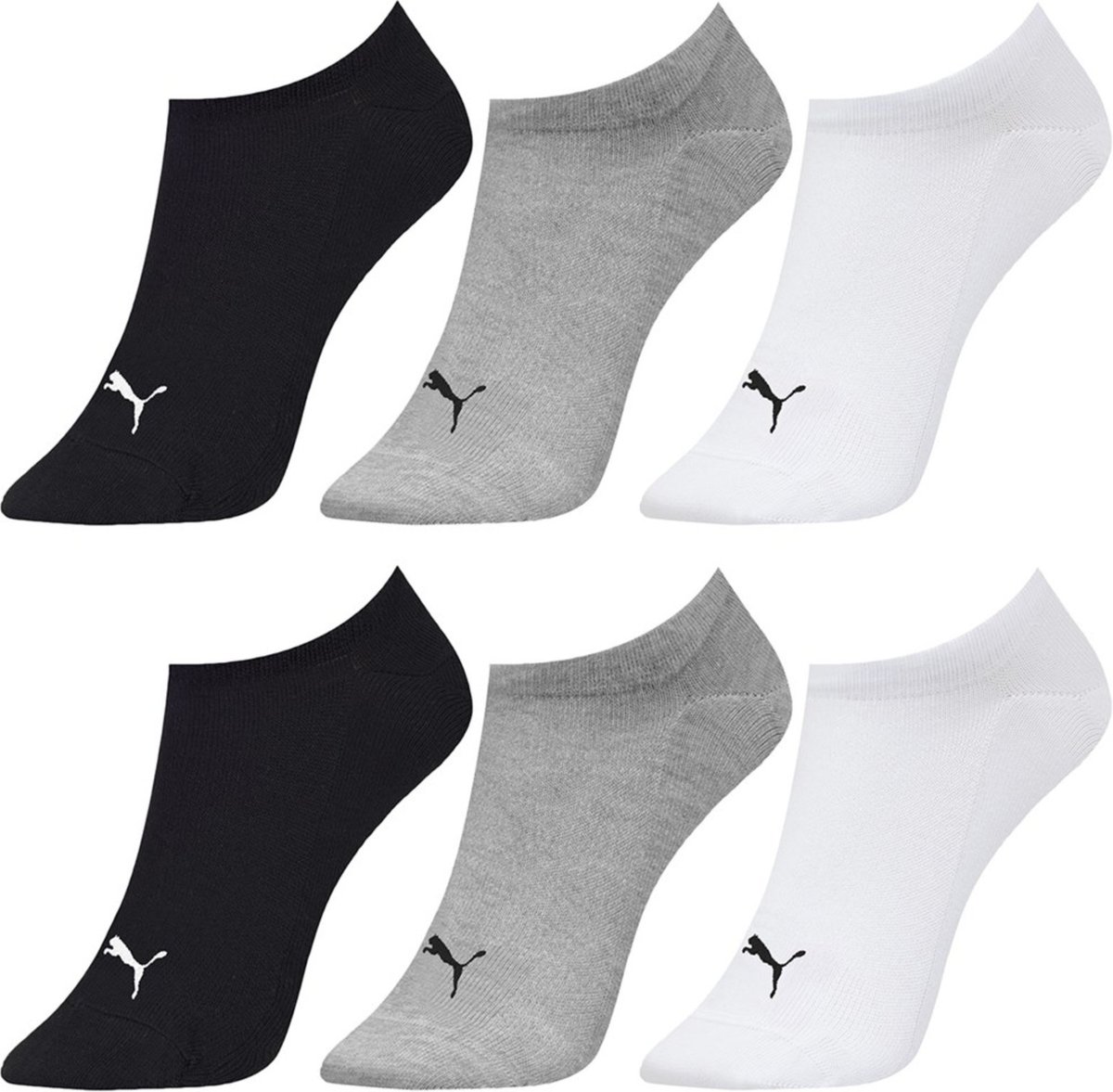 Kit 6 Pares de Meias Puma Sapatilha Esportiva Feminina