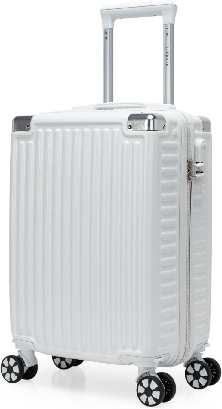 Imagem principal Infantil - Mala De Viagem Lequeen Bordo Rodinhas 360° Abs Rígido Lequeen branco