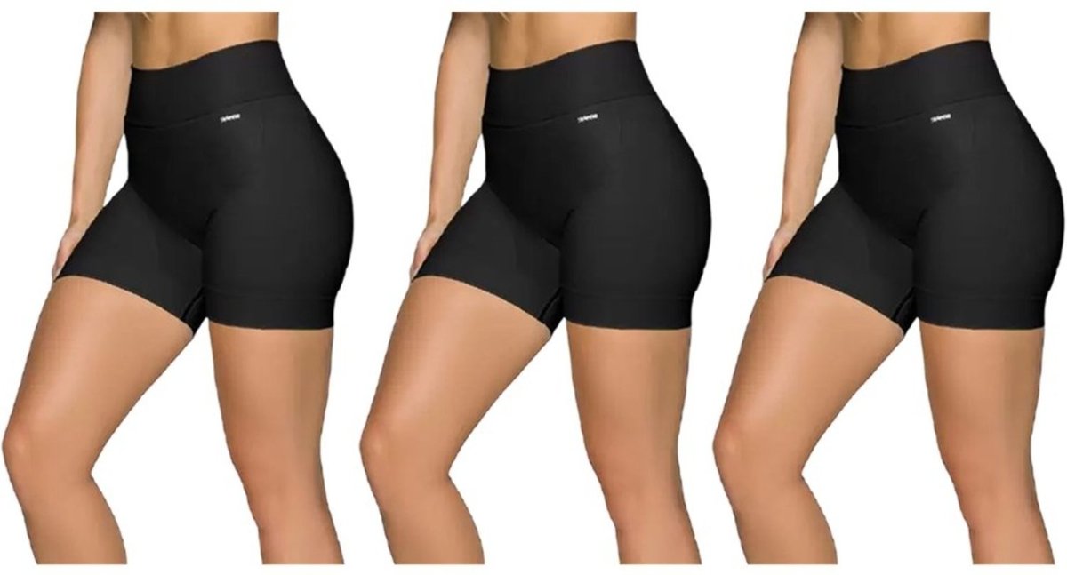 Kit 3 Shorts Selene Sem Costura Feminino