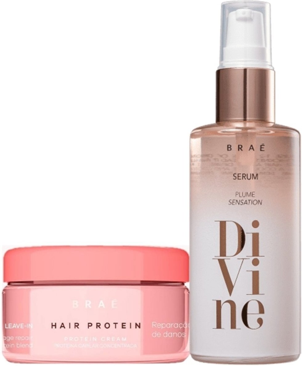 Imagem principal Kit Braé Hair Proteín e Divine Plume Sérum Capilar (2 produtos) multicolorido BRAÉ multicolorido