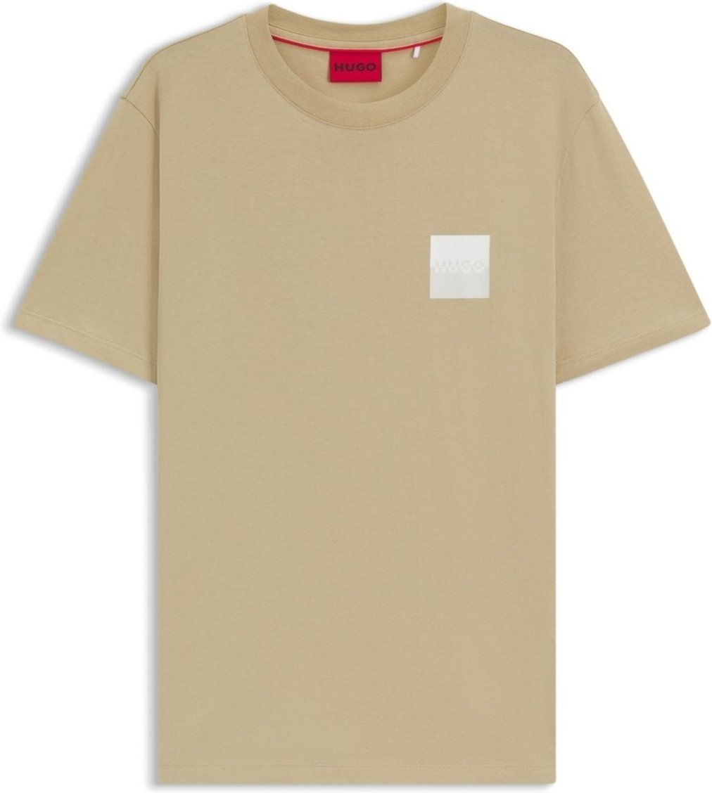 Camiseta em jersey de algodão com estampado de logo