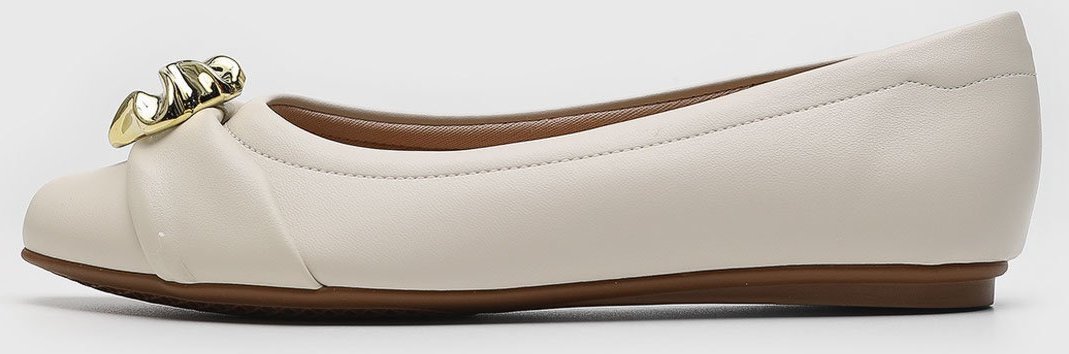 Imagem principal Sapatilha Feminina Beira Rio Detalhe Metálico Dourado Off-White off-white white BEIRA RIO off-white white