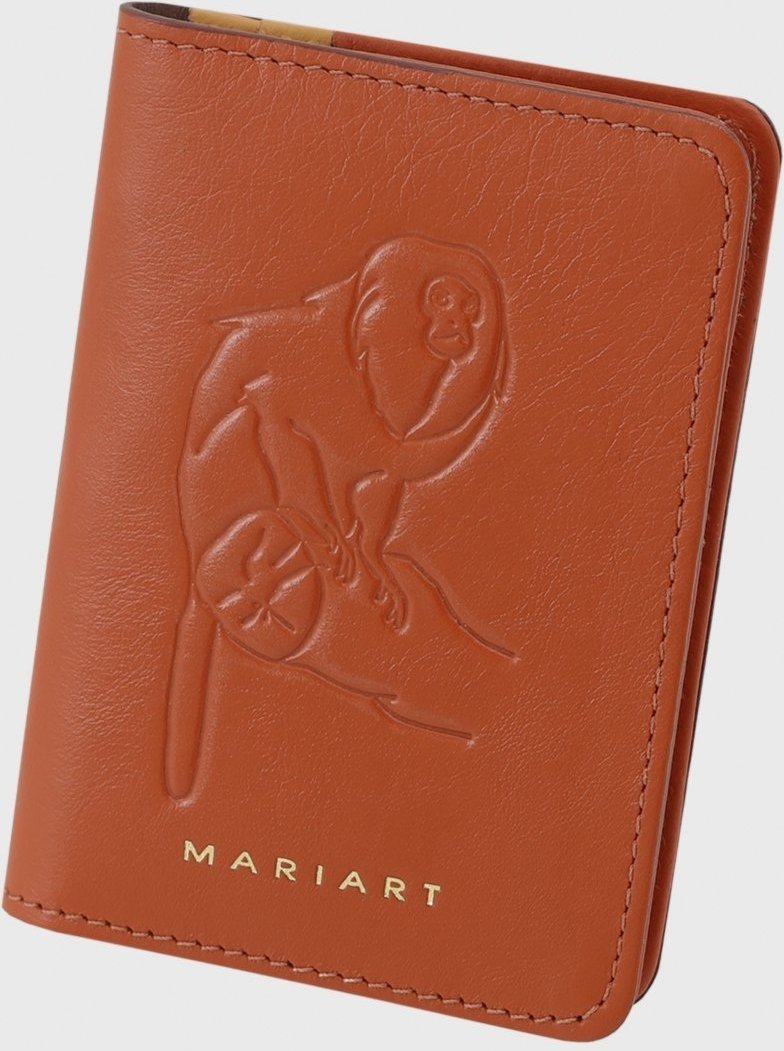 Imagem principal Carteira Couro Mariart Fauna Dourado terracota Mariart terracota