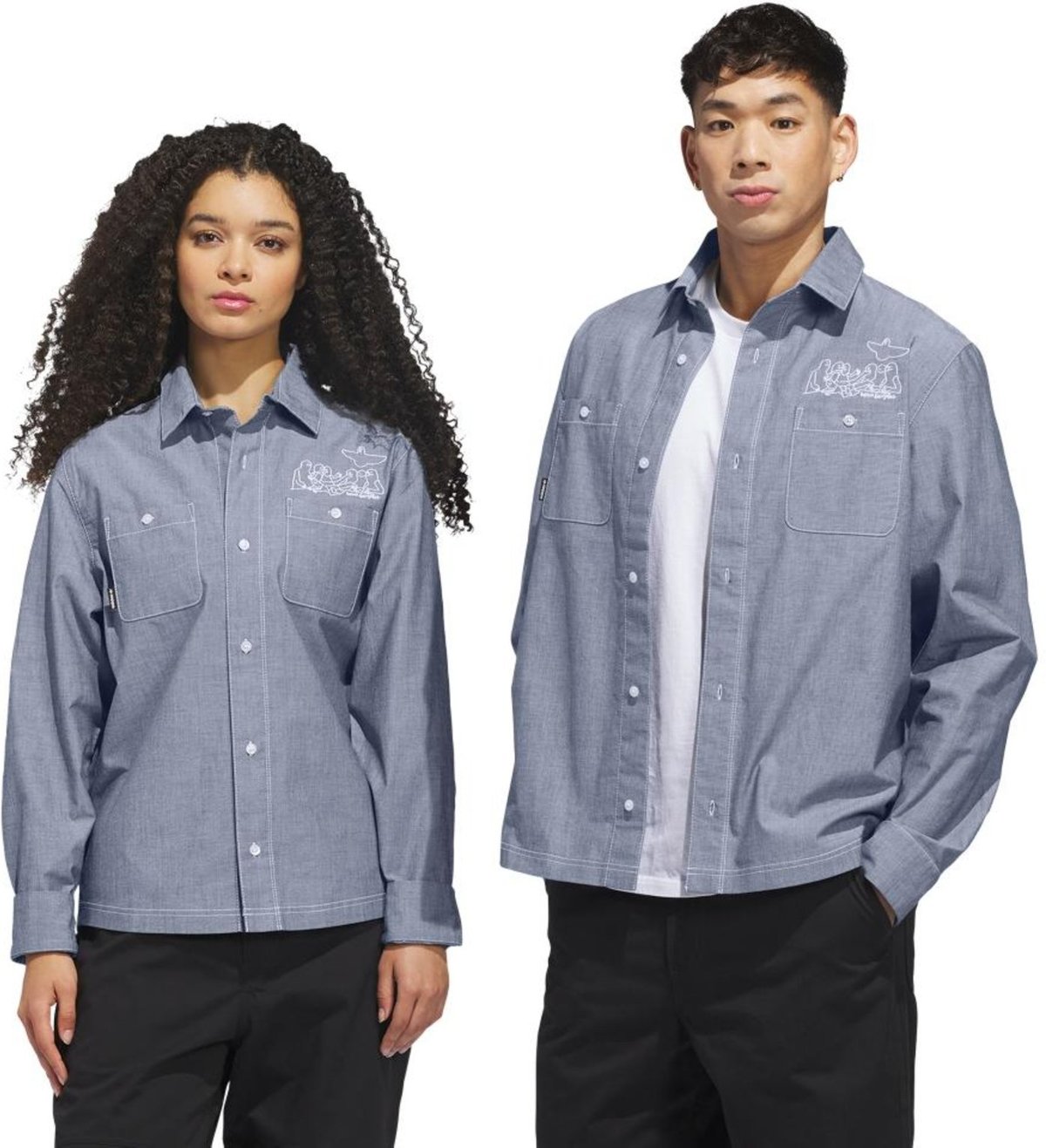 Imagem principal CAMISA MANGA LONGA BOTÕES SKATEBOARDING x MARK GONZALES adidas Originals verde adidas Originals verde