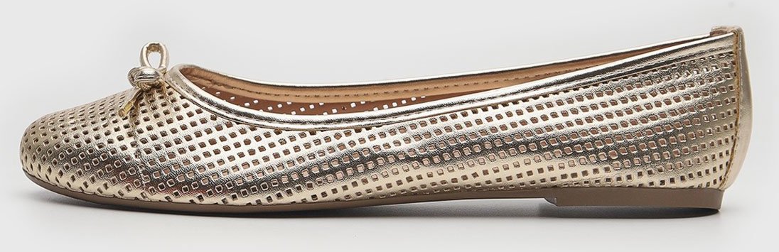 Sapatilha Via Uno Texturizado Dourada