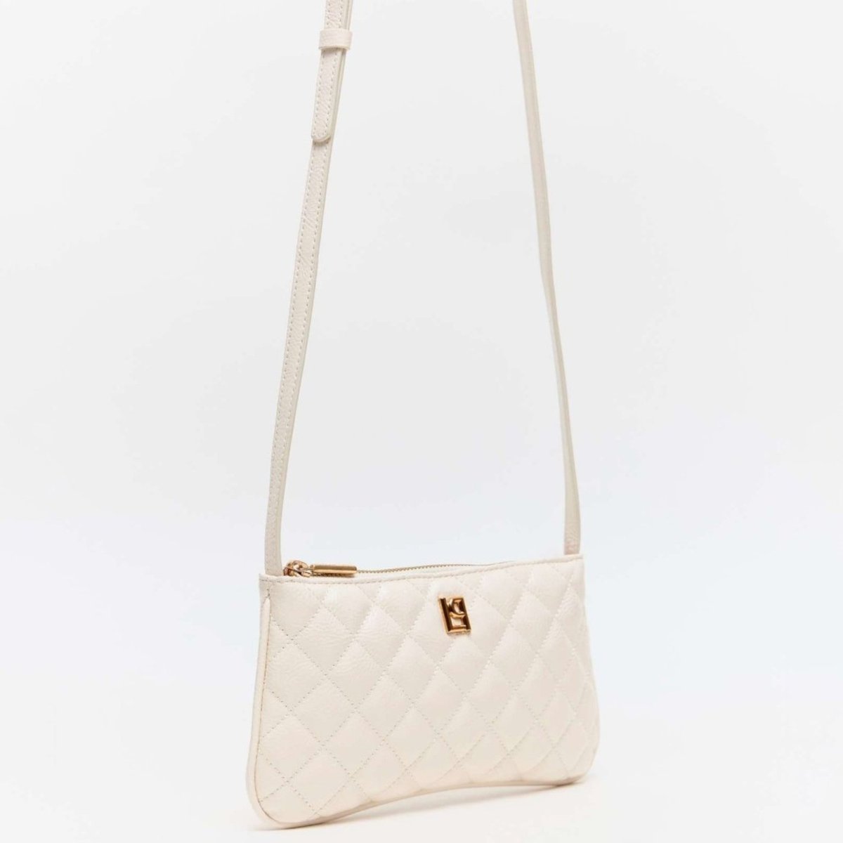 Bolsa Crossbody Lança Perfume Enfeit Ve26 Off White Feminino