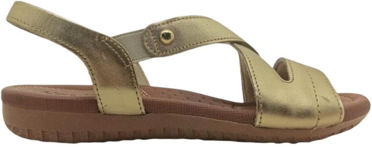 Sandália Usaflex Rasteira Prata Velha R180