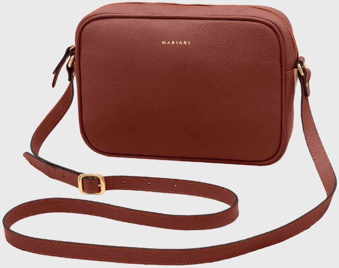 Bolsa Transversal Couro Mariart Maxi Jeri Terracota