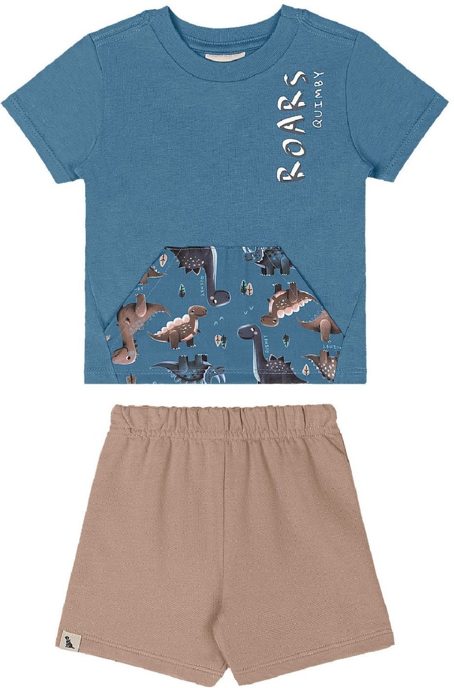 Imagem principal Infantil - Conjunto Camisa Dino Bermuda Quimby verde Quimby verde