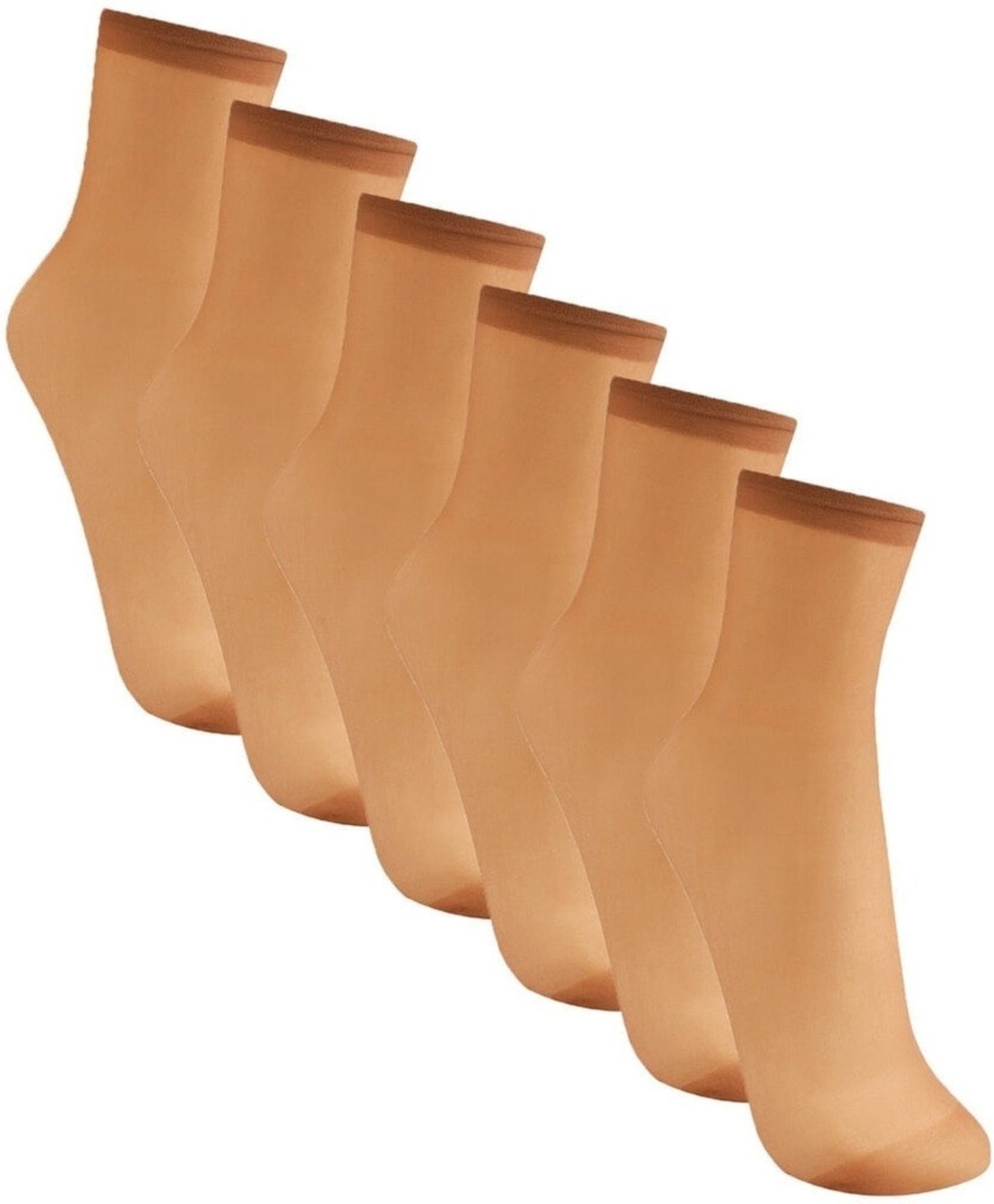 Kit com 6 Meias Soquete Fio 20 Trifil 6126