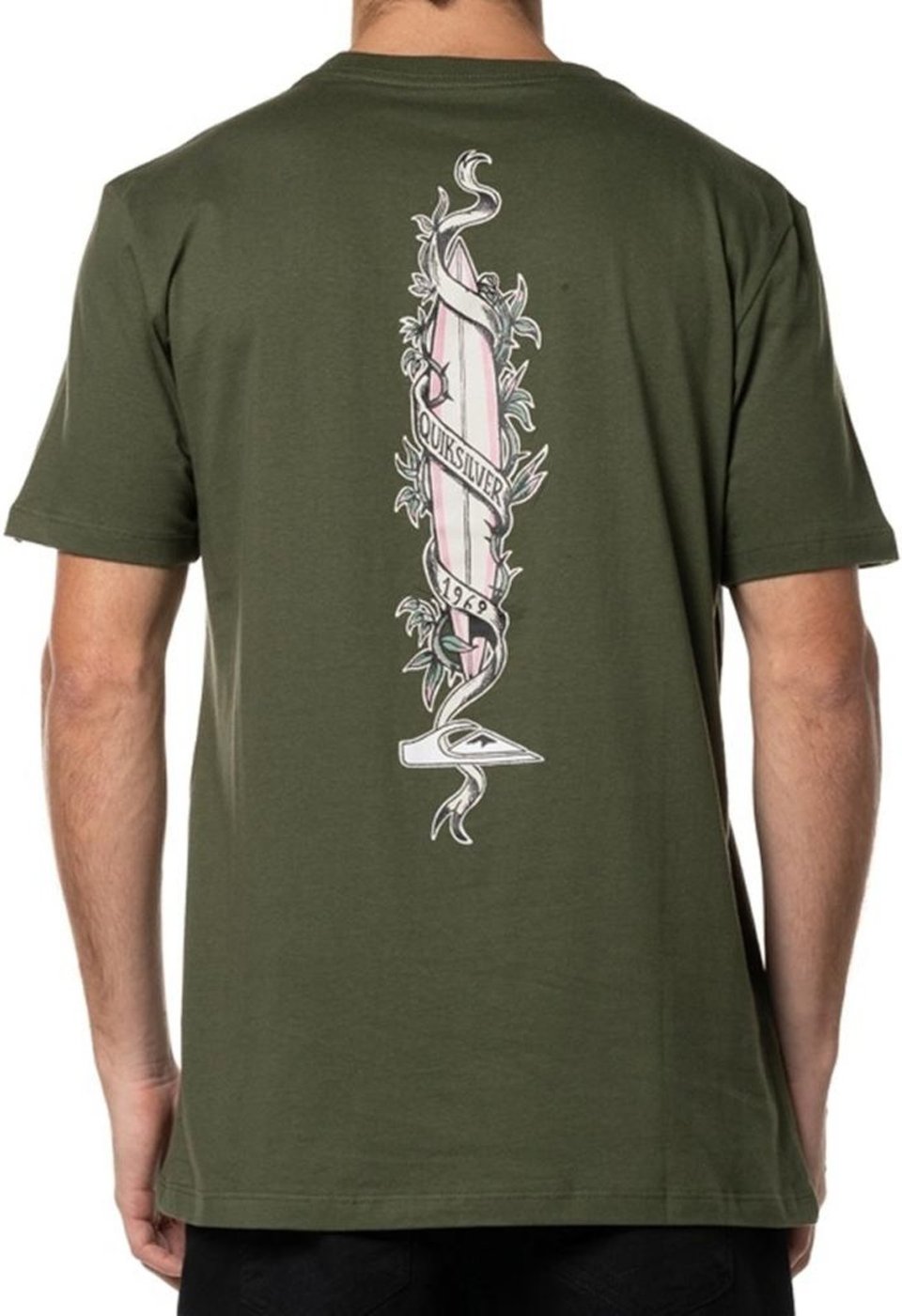 Imagem principal Camiseta Quiksilver Step US WT24 Masculina Militar verde Quiksilver verde