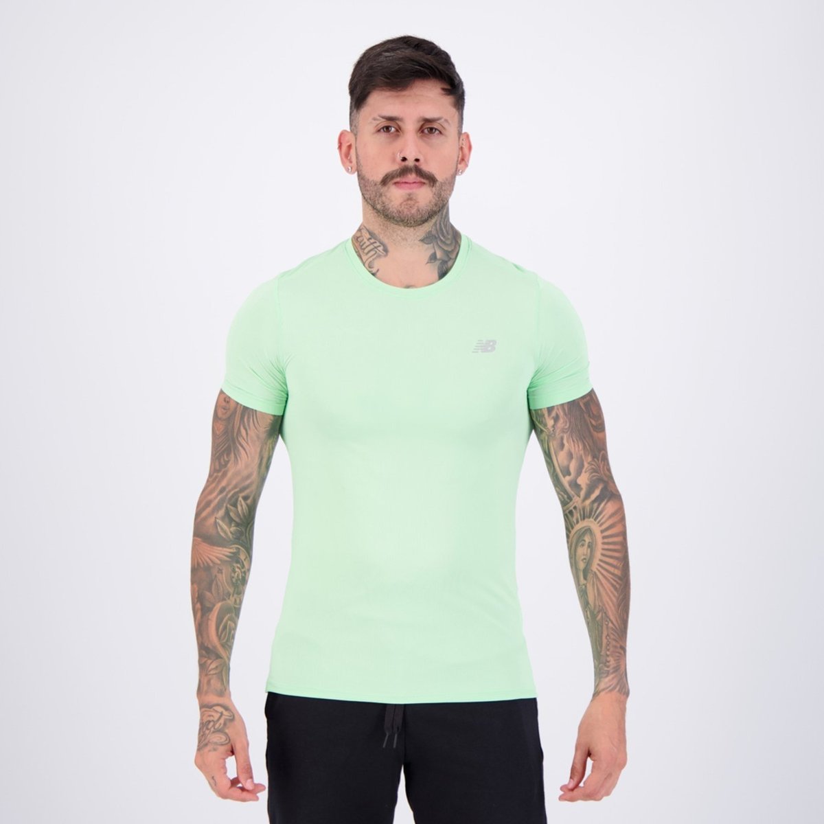 Imagem principal Camisa New Balance Sport Essentials e Cinza verde New Balance verde