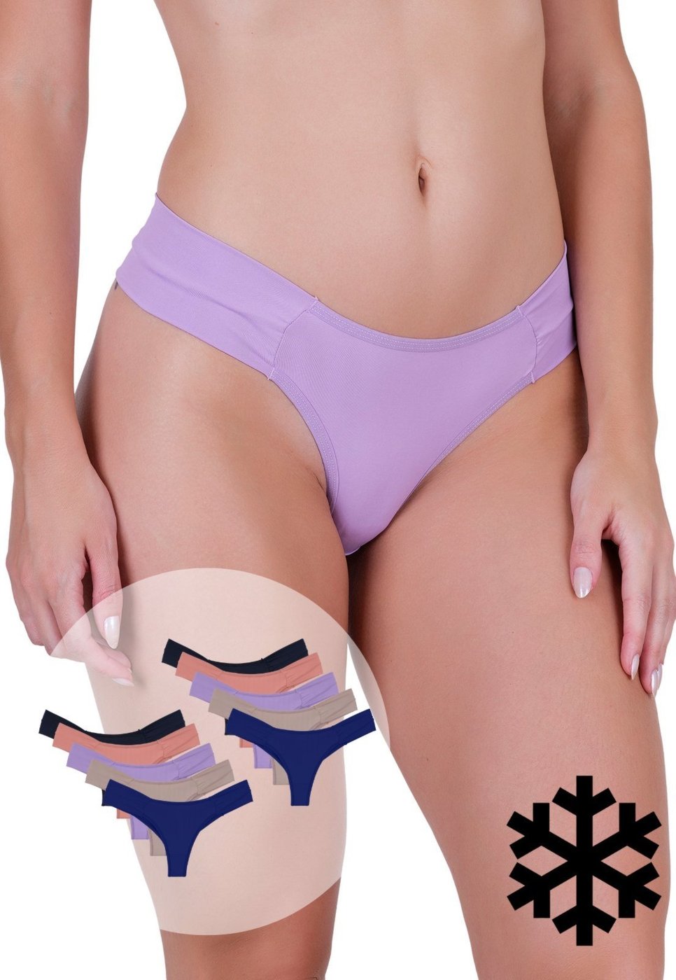 Imagem principal Kit 10 Calcinhas Femininas Microfibra Borboleta Laterais Drapeadas Fio Duplo Concept Lingerie multicolorido Concept Lingerie multicolorido