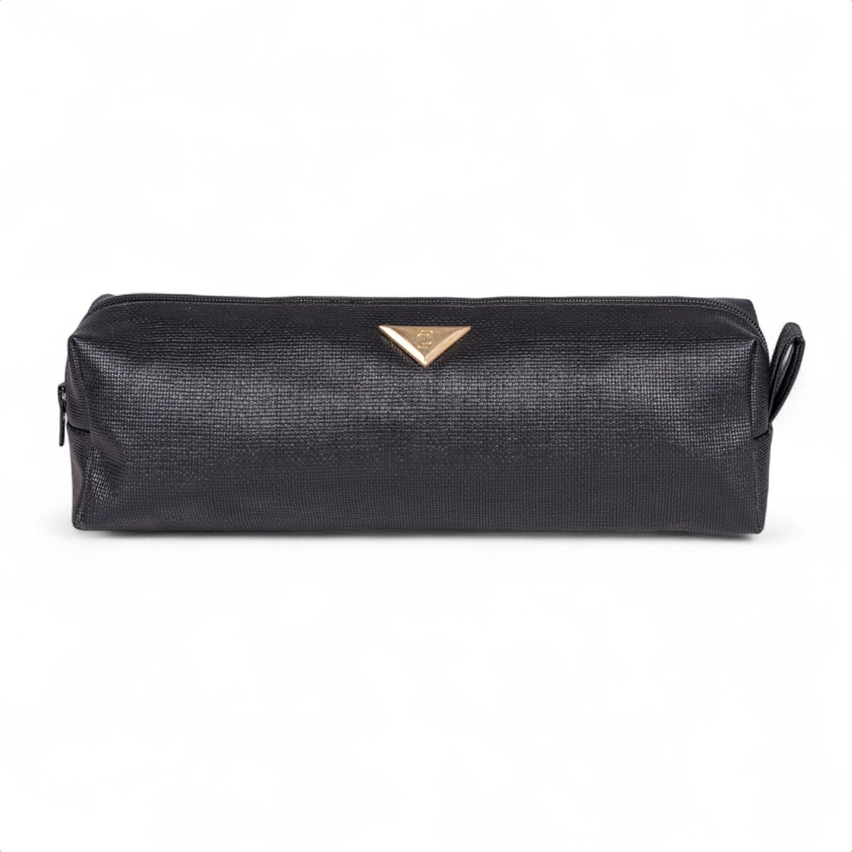 Bolsa Nécessaire Feminina Domidona Média Funcional Trama Natural Preta