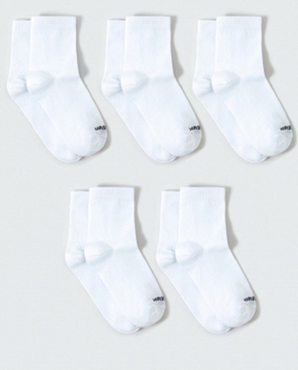 Kit Com 5 Pares De Meia Unissex Cano Médio Hering