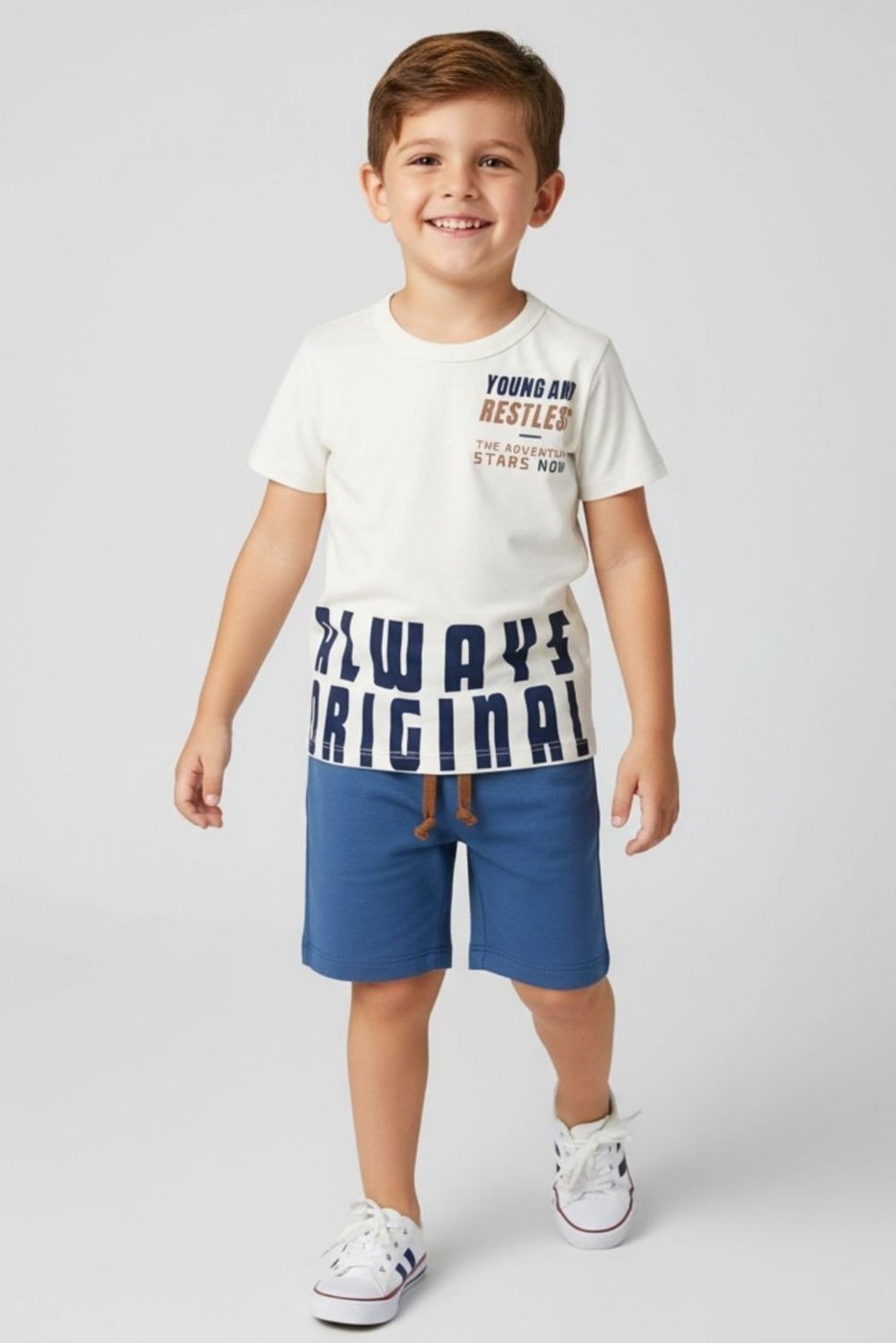 Imagem principal Infantil - Conjunto Bem Vestir Masculino Camiseta e Bermuda Alwys off-white BEM VESTIR off-white