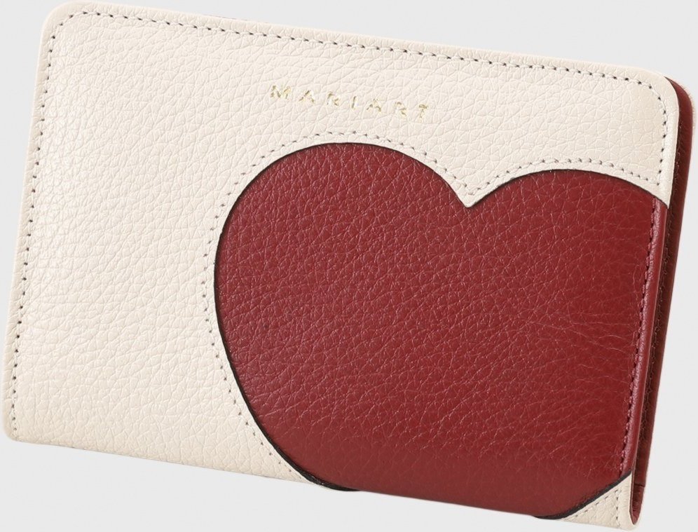 Imagem principal Carteira de Couro Mariart 669 Off White/Cereja off-white/vermelho white Mariart off-white/vermelho white