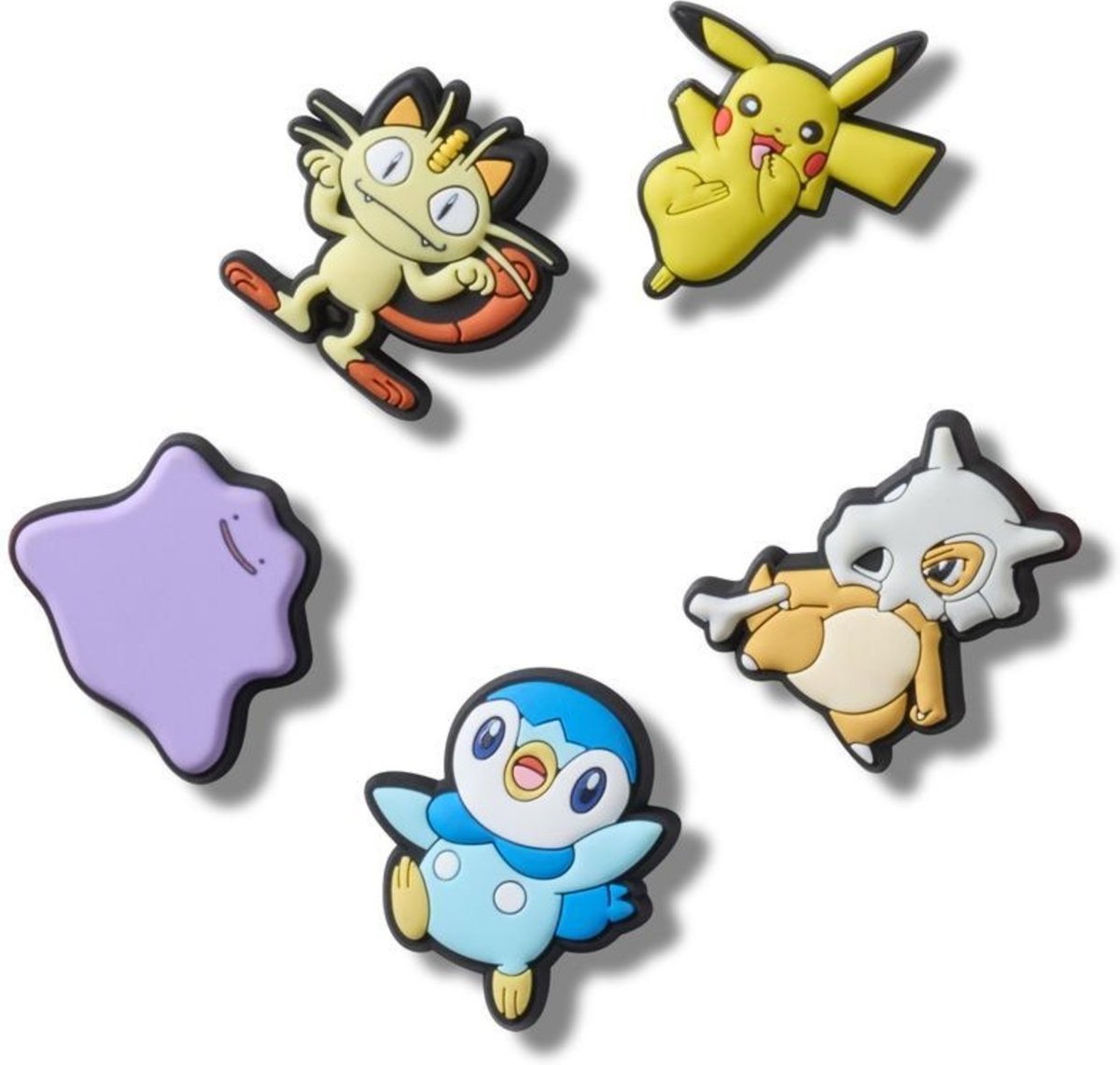 Infantil - Jibbitz™ pokemon variados pack com 5 peças unico