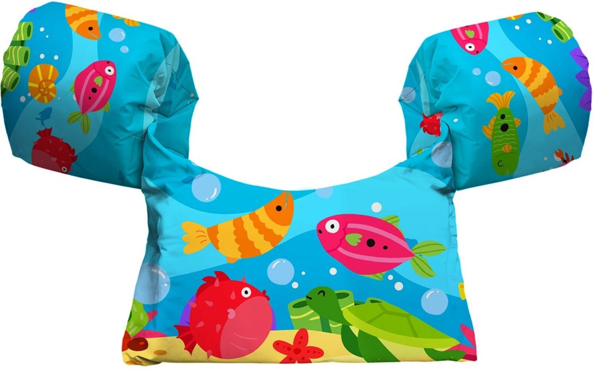 Imagem principal Colete Salva-Vidas Boia s Piscina Praia Estampa Fundo Do Mar Peixinhos Benellys multicolorido Benellys multicolorido