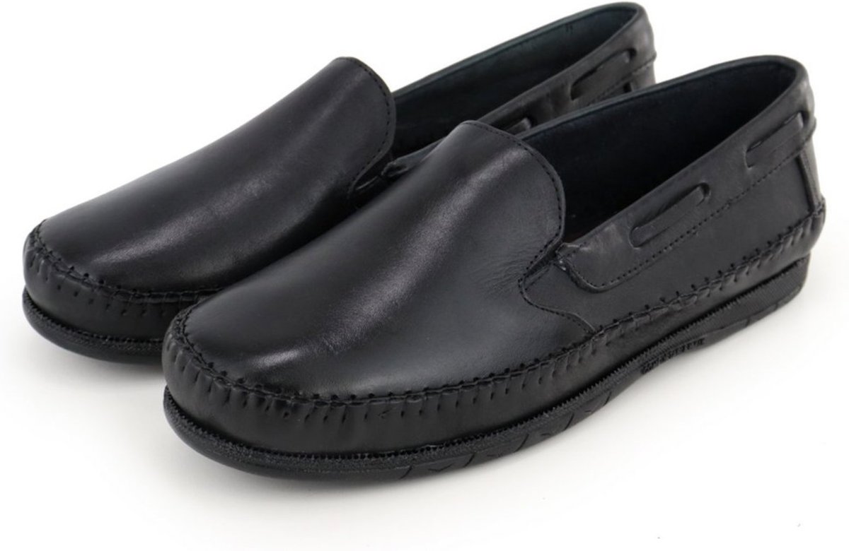 Imagem principal Sapatilha Masculina em Couro Confortavel Preta Bia Ramos preto Bia Ramos preto