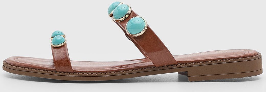 Rasteira Feminina VIA UNO Pedraria