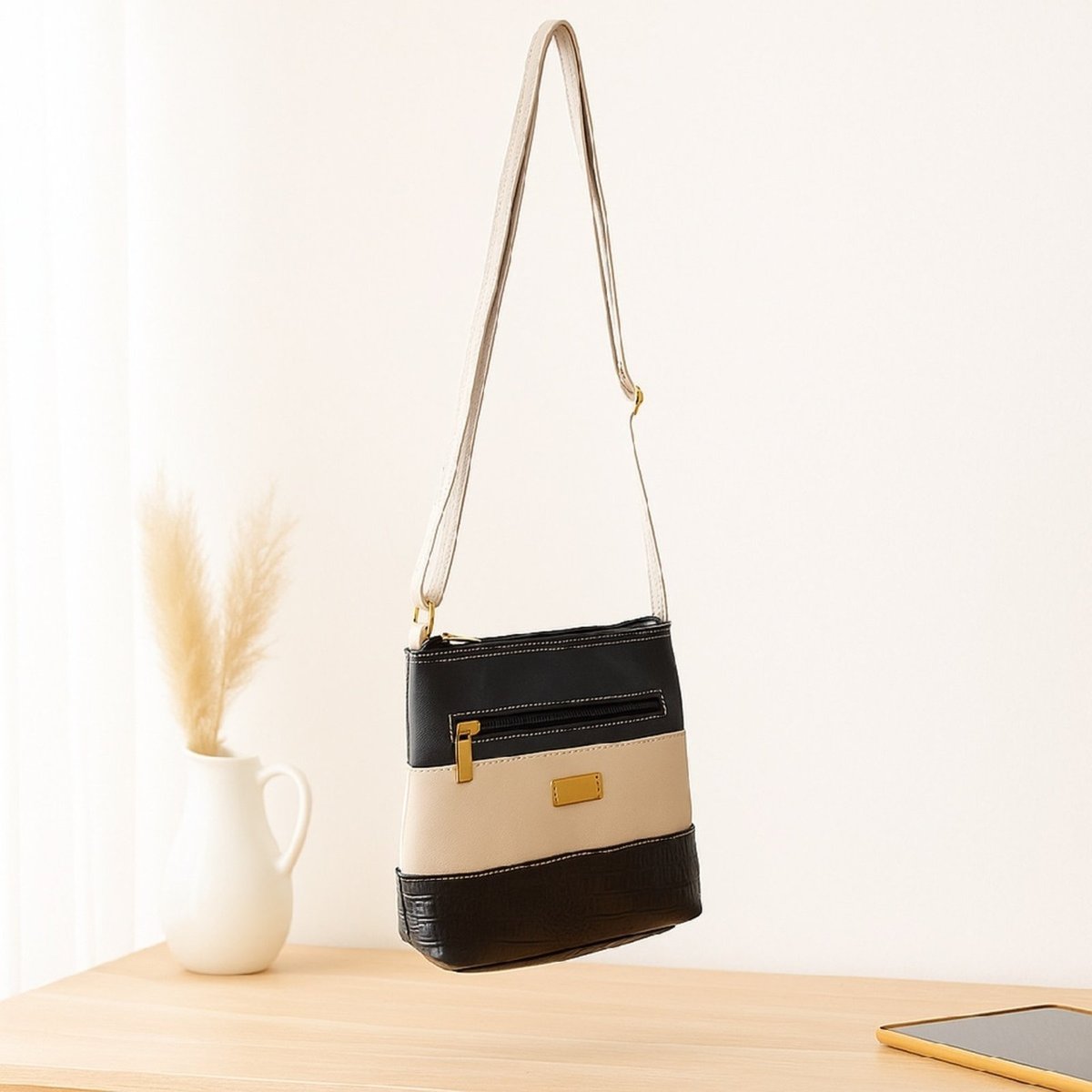 Imagem principal Bolsa Transversal TopGrife Couro multicolorido/off-white/preto TopGrife multicolorido/off-white/preto