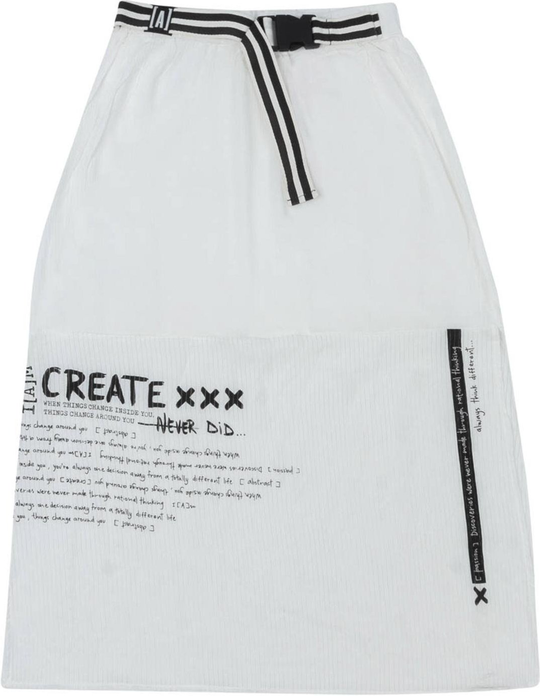 Infantil - Saia Estampado Off White I AM Off-white