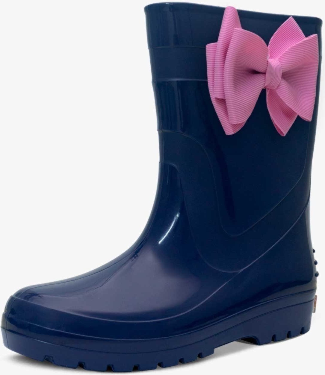 Infantil - Bota Galocha Feminina Pópidi Laço Marinho