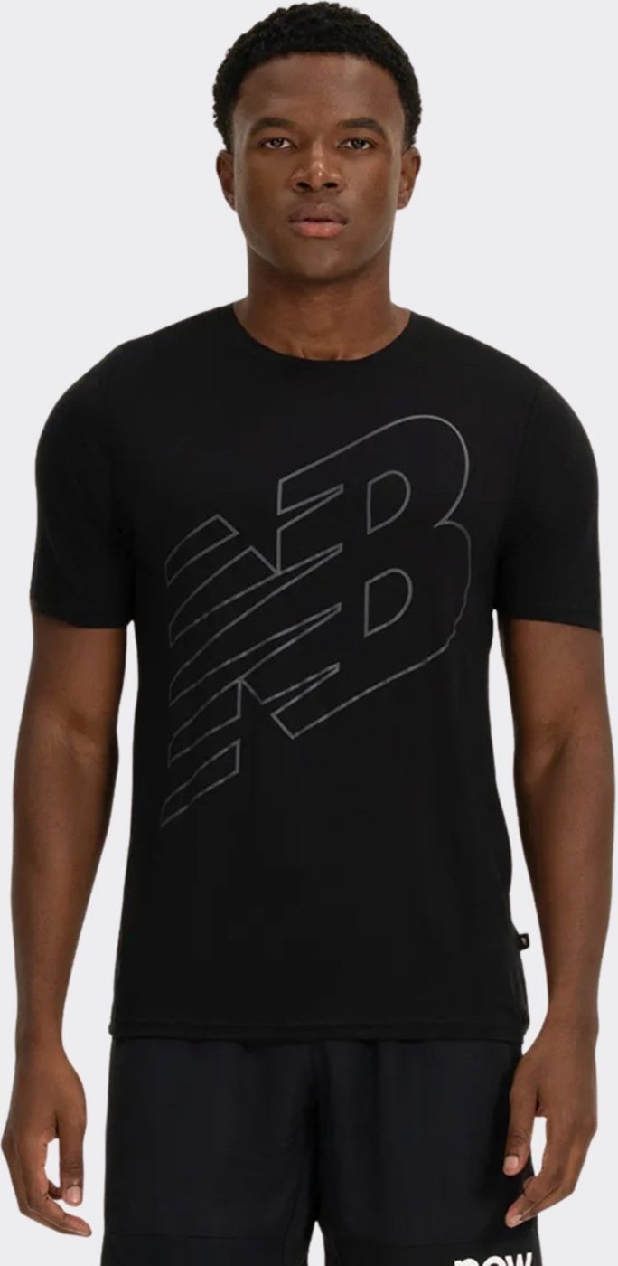 Imagem principal Camiseta New Balance Tenacity Logo Preta preto New Balance preto