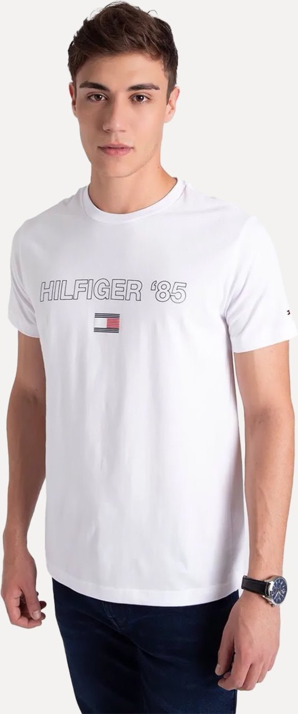 Imagem principal Camiseta Tommy Hilfiger Masculina Essential 85 Branca branco Tommy Hilfiger branco